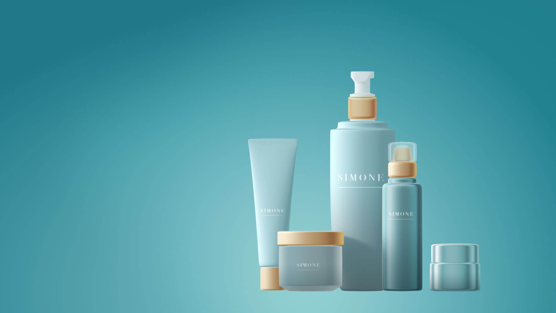 Beauty products poster background