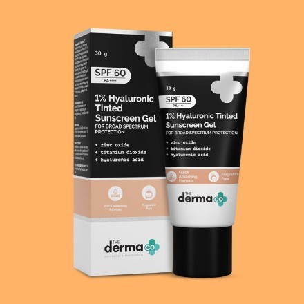 1% Hyaluronic Tinted Sunscreen Gel with SPF 60 