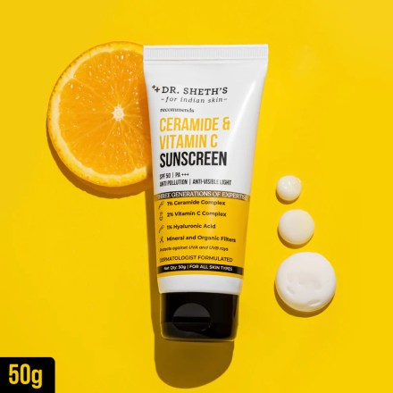 Ceramide & Vitamin C Sunscreen - 50gm
